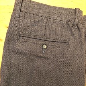 J. Crew The Driggs Blue Herringbone Dress Pants